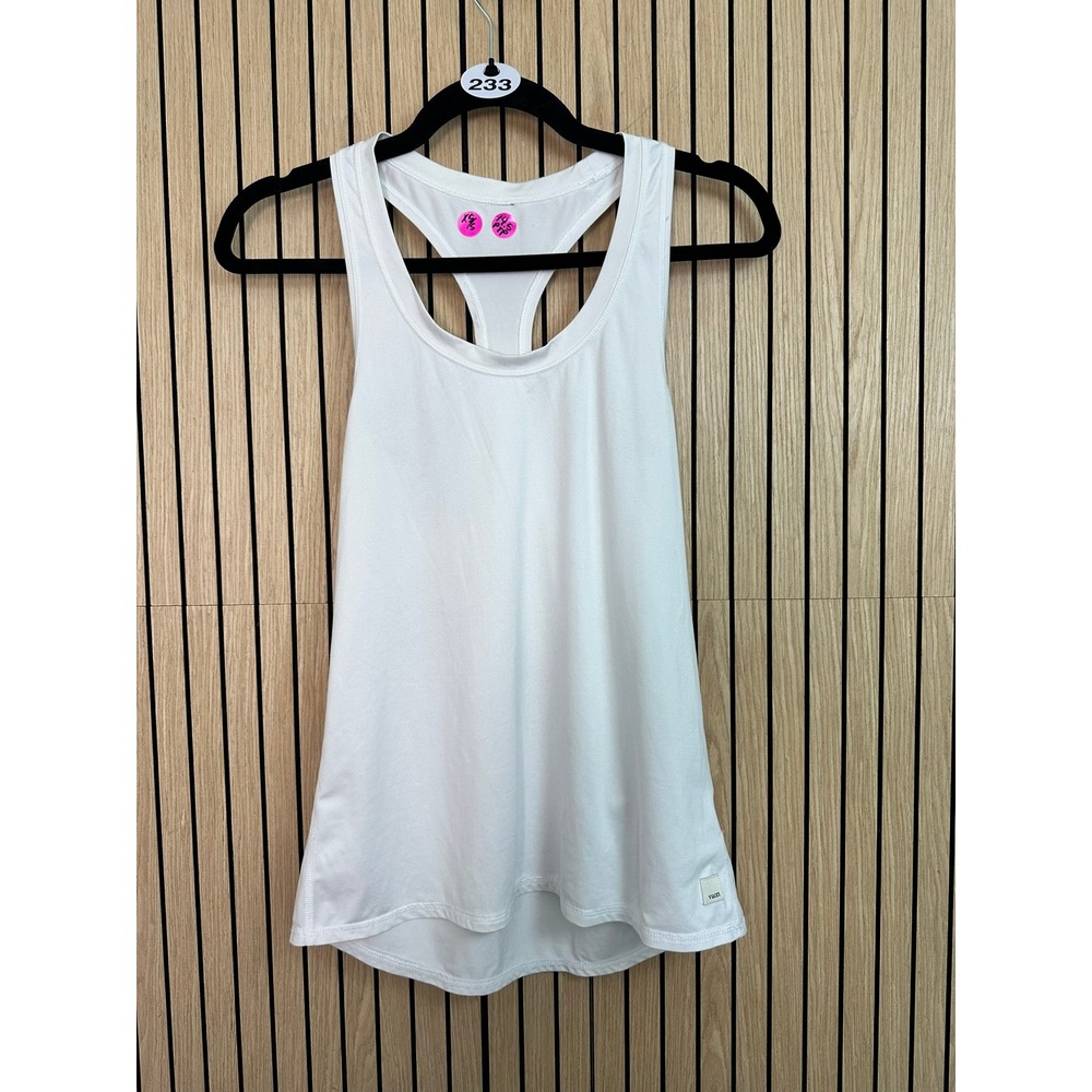 Vuori Lux Performance Tank White Racerback Activewear Top  (Small, EUC)